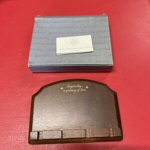 Vintage 1985 Avon Mahogany Hospitality Spoon Rack